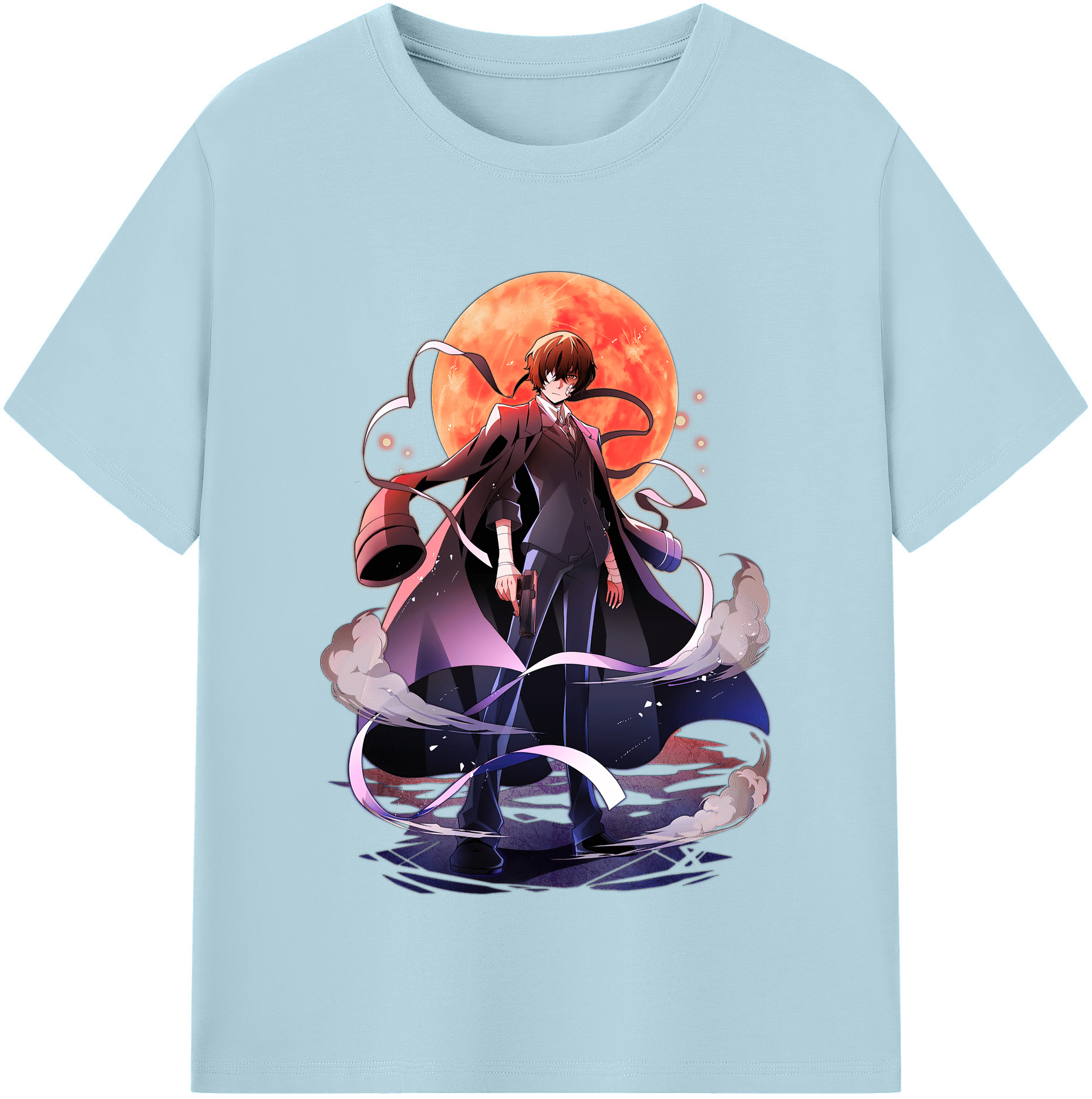 （画像用） 文豪ストレイドッグス Bungo Stray Dogs 綿100％半袖Tシャツ（フロントプリント）